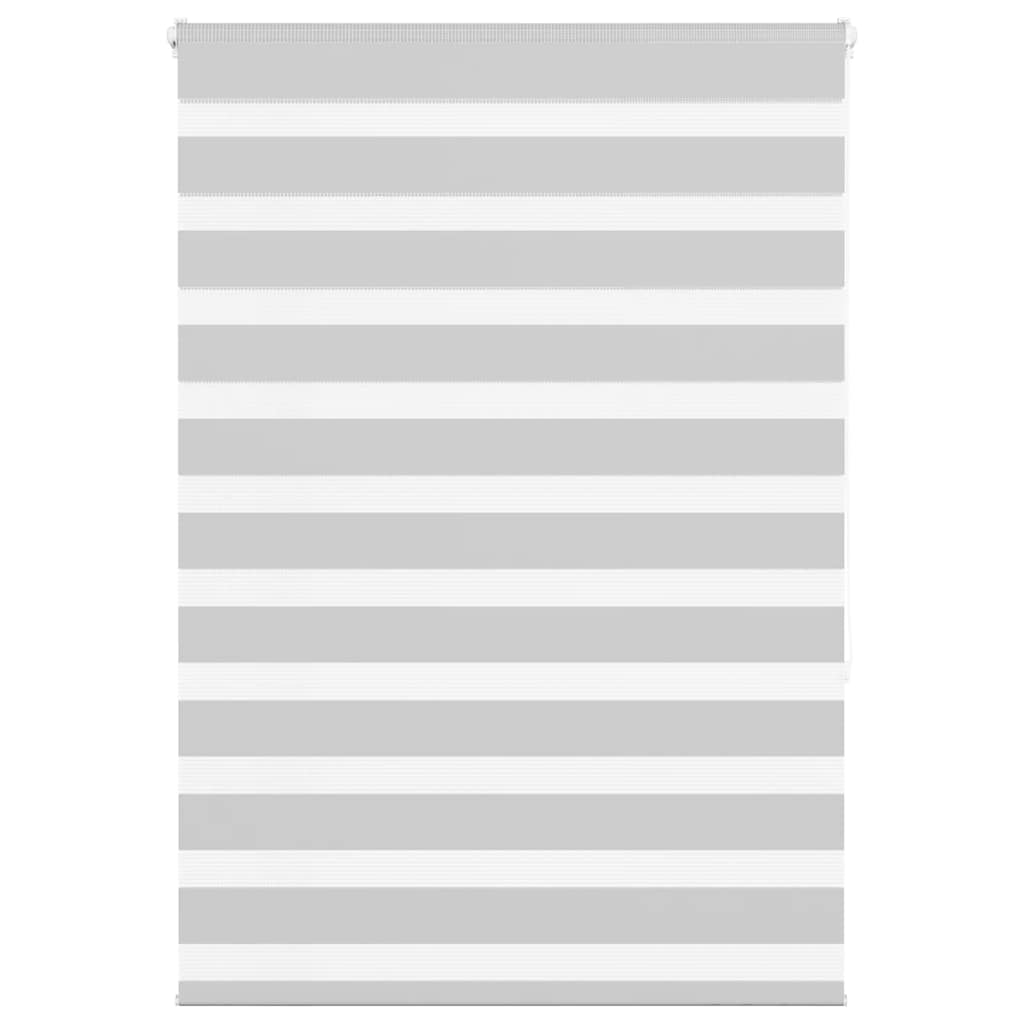 Vidaxl Zebra Rouleau aveugle 115x150 cm Largeur de poussière 110,9 cm Gris clair
