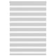 Vidaxl Zebra Rouleau aveugle 115x150 cm Largeur de poussière 110,9 cm Gris clair