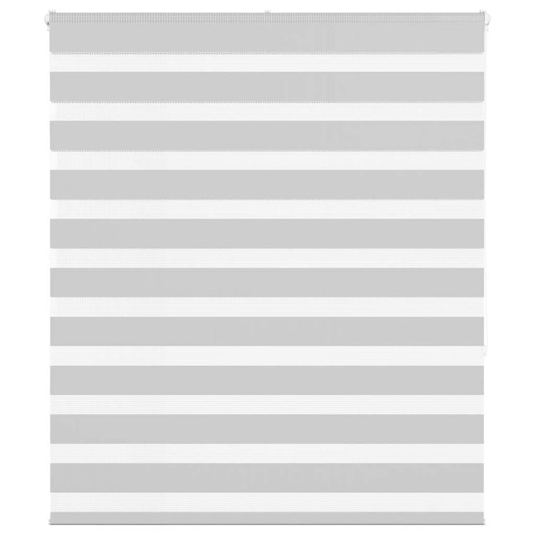 Vidaxl Zebra Rouleau aveugle 120x150 cm Largeur de poussière 115,9 cm Gris clair