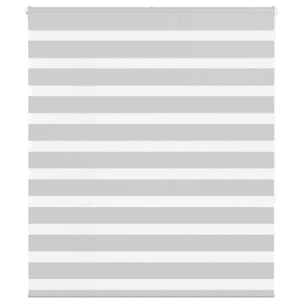 Vidaxl Zebra Rouleau aveugle 135x150 cm Largeur de poussière 130,9 cm gris clair