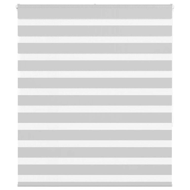 Vidaxl Zebra Rouleau aveugle 135x150 cm Largeur de poussière 130,9 cm gris clair