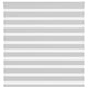 Vidaxl Zebra Rouleau aveugle 145x150 cm Largeur de poussière 140,9 cm Gris clair