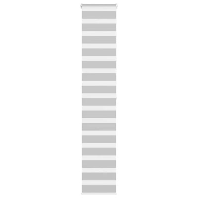 Vidaxl Zebra Rouleau aveugle 45x200 cm Largeur de poussière 40,9 cm Gris clair