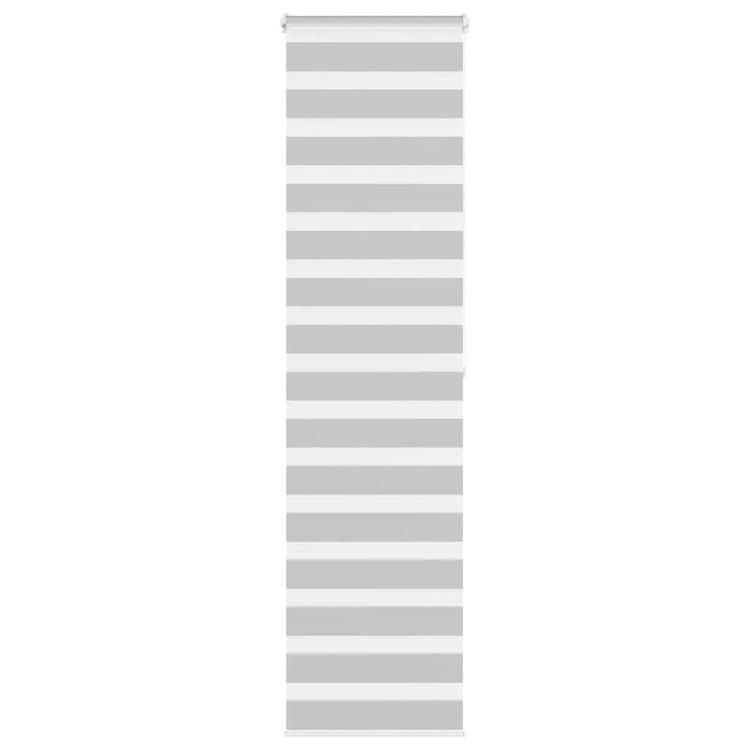 Vidaxl Zebra Rouleau aveugle 55x200 cm Largeur de tissu 50,9 cm Gris clair