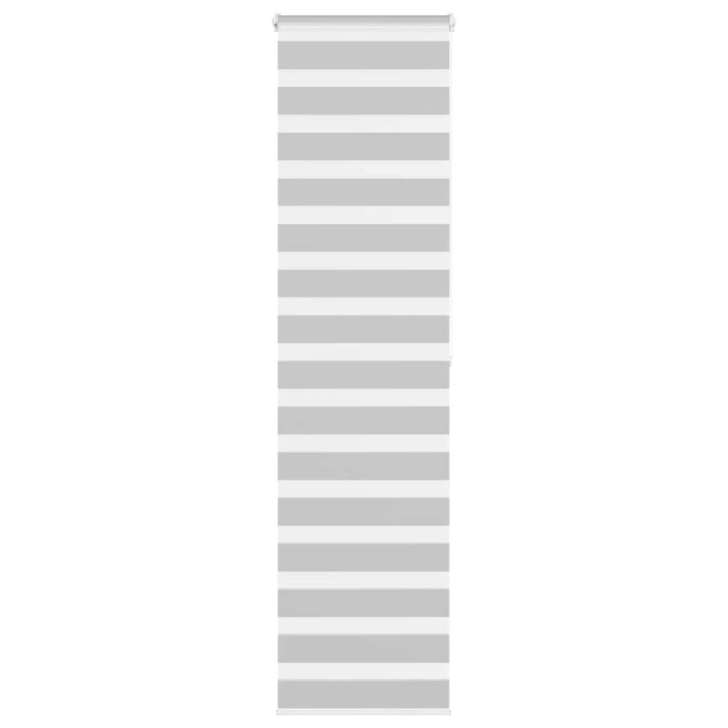 Vidaxl Zebra Rouleau aveugle 60x200 cm Largeur de poussière 55,9 cm gris clair