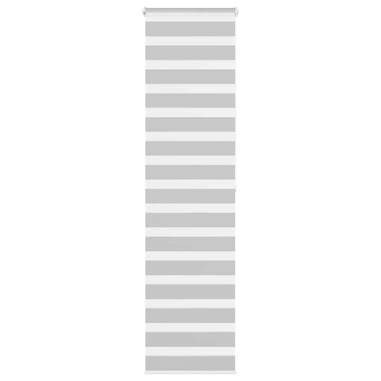 Vidaxl Zebra Rouleau aveugle 60x200 cm Largeur de poussière 55,9 cm gris clair