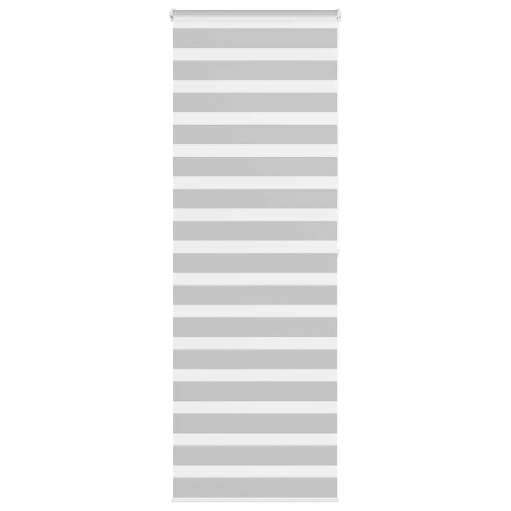 Vidaxl Zebra Rouleau aveugle 75x200 cm Largeur de tissu 70,9 cm Gris clair
