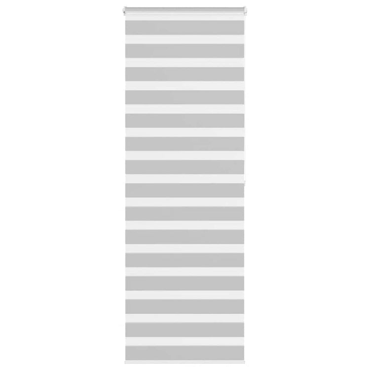 Vidaxl Zebra Rouleau aveugle 75x200 cm Largeur de tissu 70,9 cm Gris clair