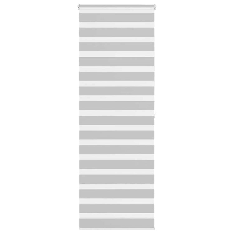 Vidaxl Zebra Rouleau aveugle 80x200 cm Largeur de poussière 75,9 cm Gris clair