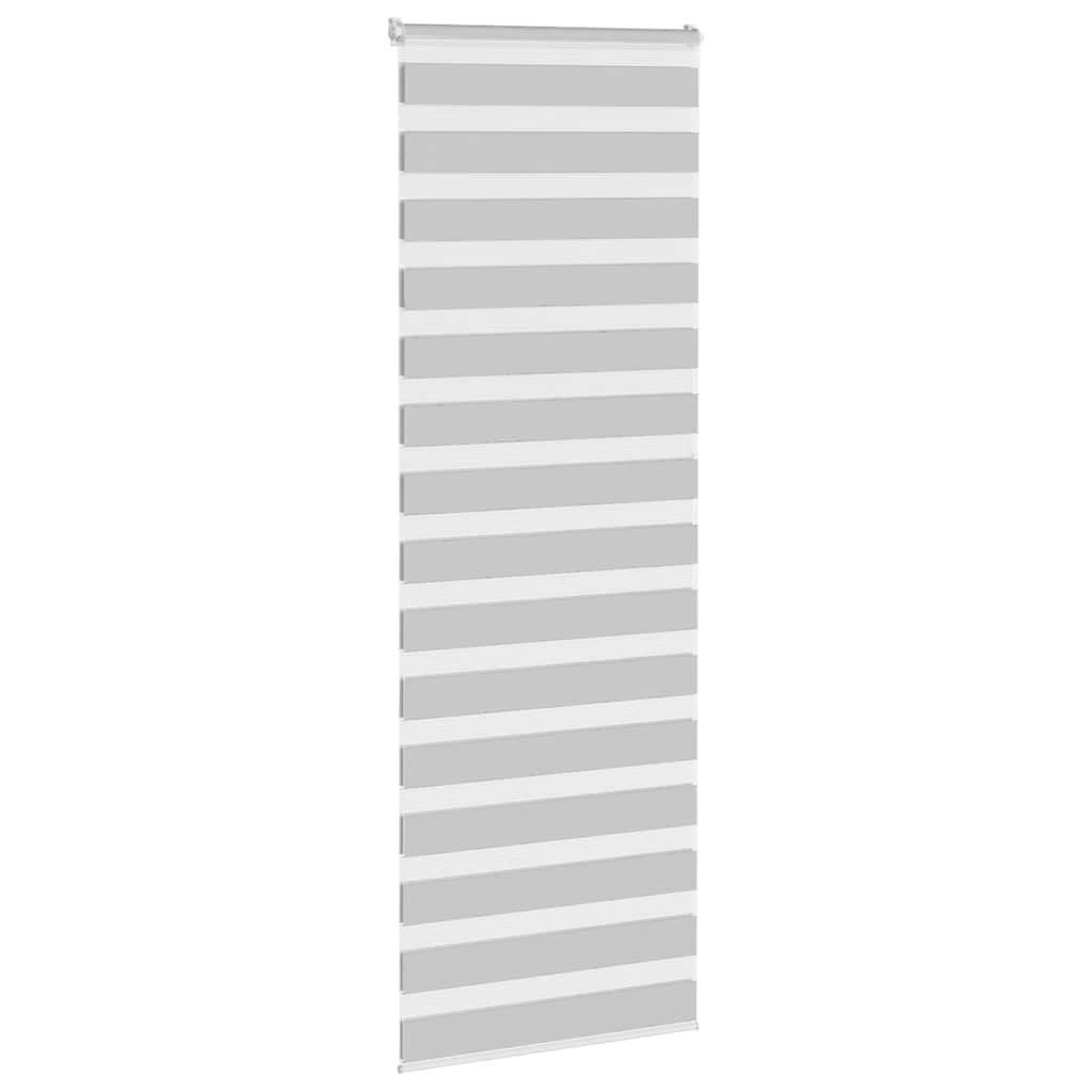 Vidaxl Zebra Rouleau aveugle 85x200 cm Largeur de tissu 80,9 cm gris clair