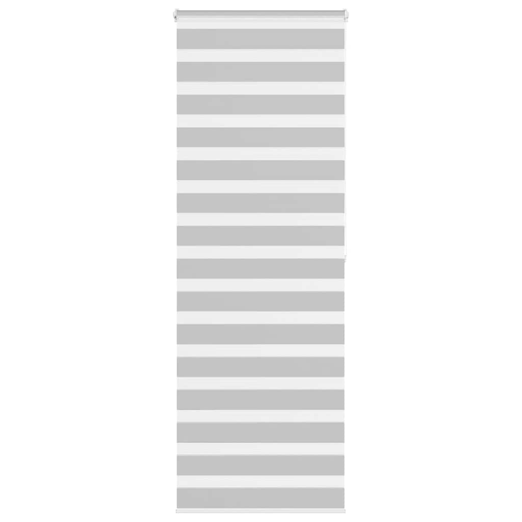 Vidaxl Zebra Rouleau aveugle 90x200 cm Largeur de poussière 85,9 cm Gris clair