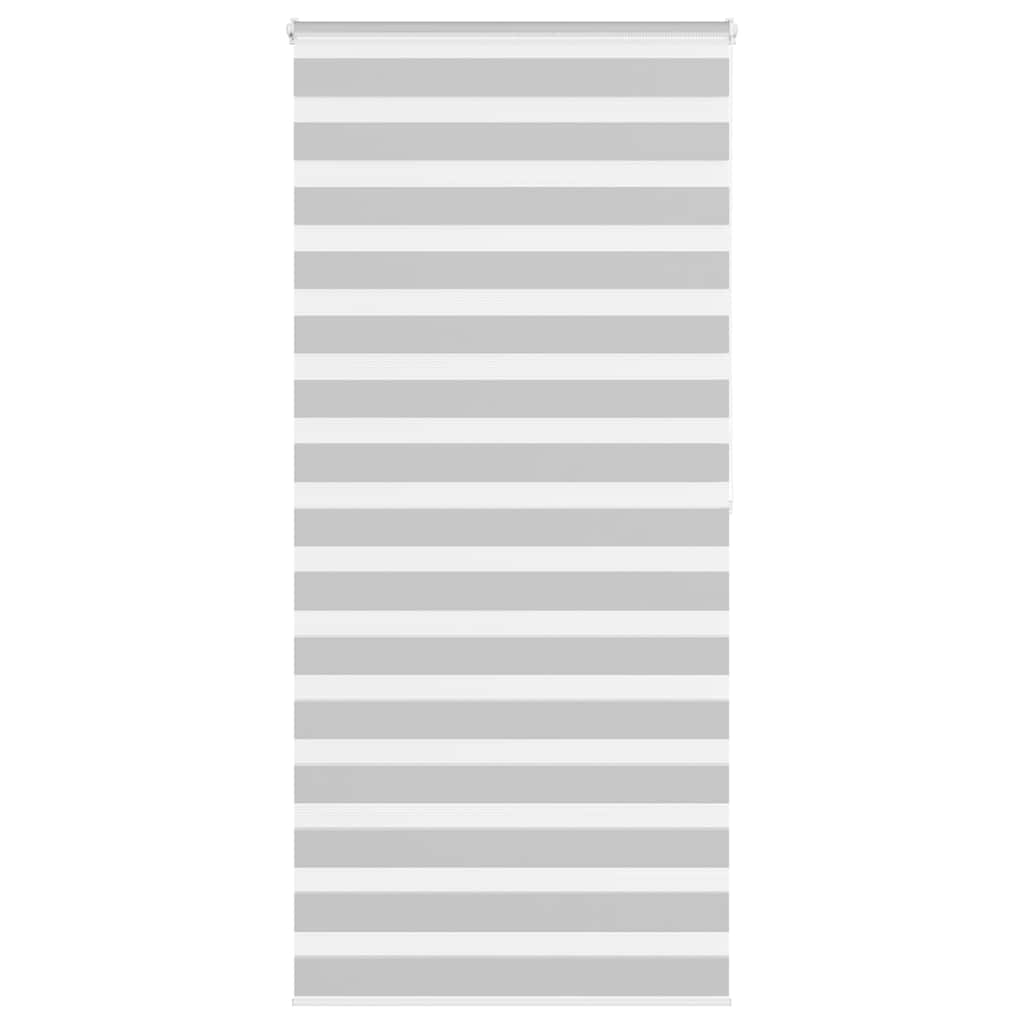 Vidaxl Zebra Rouleau aveugle 100x200 cm Largeur de poussière 95,9 cm gris clair
