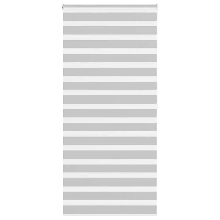 Vidaxl Zebra Rouleau aveugle 100x200 cm Largeur de poussière 95,9 cm gris clair