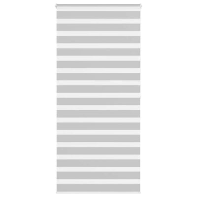 Vidaxl Zebra Rouleau aveugle 105x200 cm Largeur de tissu 100,9 cm gris clair