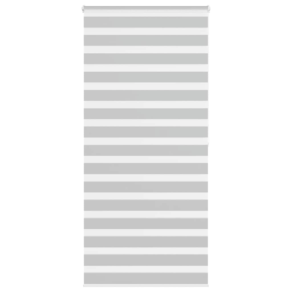 Vidaxl Zebra Rouleau aveugle 110x200 cm Largeur de tissu 105,9 cm Gris clair
