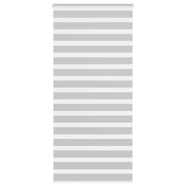 Vidaxl Zebra Rouleau aveugle 110x200 cm Largeur de tissu 105,9 cm Gris clair