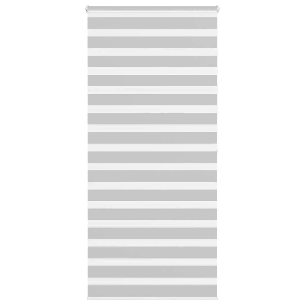 Vidaxl Zebra Rouleau aveugle 115x200 cm Largeur de tissu 110,9 cm Gris clair