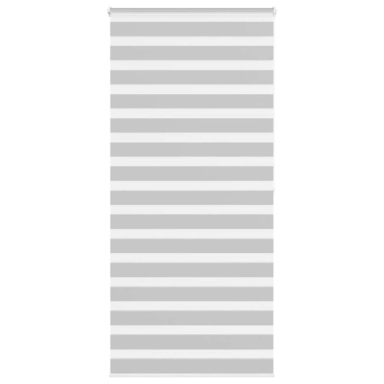 Vidaxl Zebra Rouleau aveugle 115x200 cm Largeur de tissu 110,9 cm Gris clair