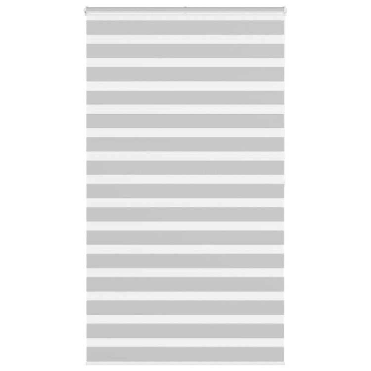 Vidaxl Zebra Rouleau aveugle 125x200 cm Largeur de tissu 120,9 cm Gris clair