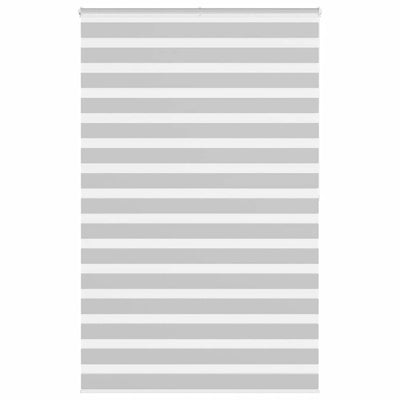 Vidaxl Zebra Rouleau aveugle 140x200 cm Largeur de tissu 135,9 cm Gris clair