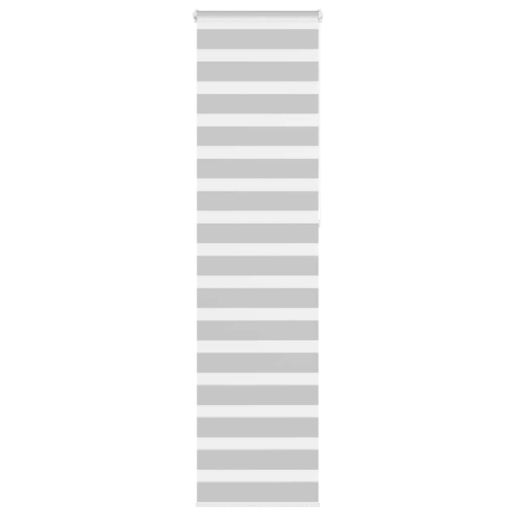 VidaXL store enrouleur zèbre 55x230 cm largeur de tissu 50,9 cm gris clair