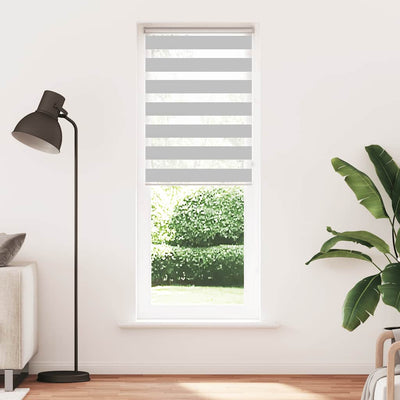 Vidaxl Zebra Rouleau aveugle 75x230 cm Largeur de tissu 70,9 cm Gris clair