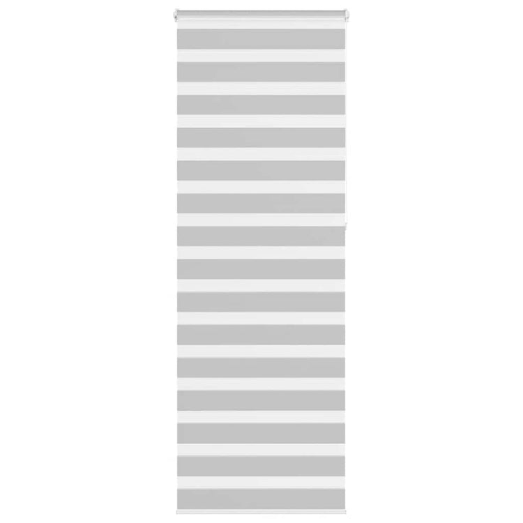 Vidaxl Zebra Rouleau aveugle 90x230 cm Largeur de tissu 85,9 cm Gris clair