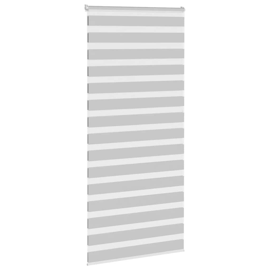Vidaxl Zebra Rouleau aveugle 95x230 cm Largeur de tissu 90,9 cm Gris clair