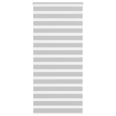 Vidaxl Zebra Rouleau aveugle 100x230 cm Largeur de tissu 95,9 cm gris clair
