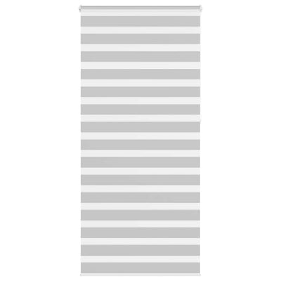 Vidaxl Zebra Rouleau aveugle 110x230 cm Largeur de tissu 105,9 cm Gris clair