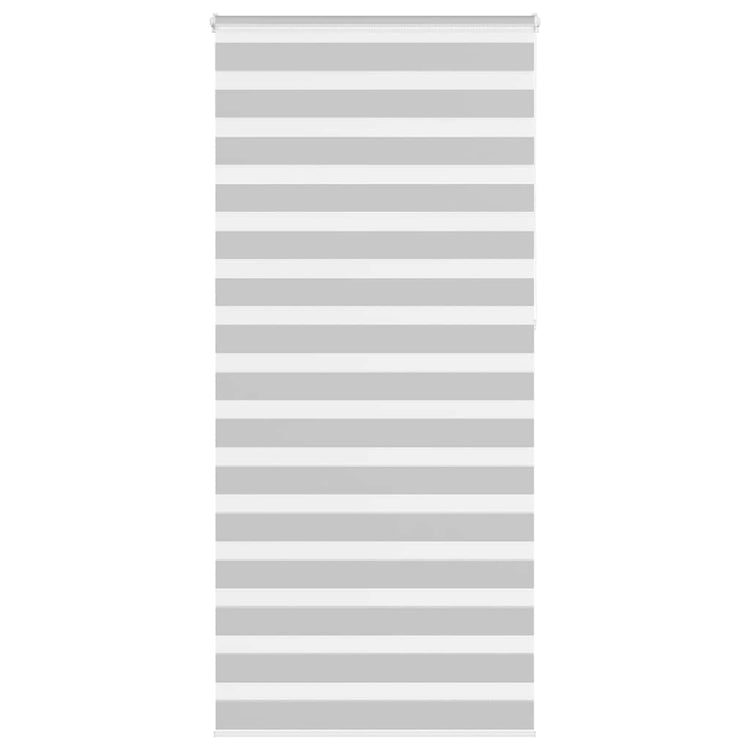 Vidaxl Zebra Rouleau aveugle 110x230 cm Largeur de tissu 105,9 cm Gris clair
