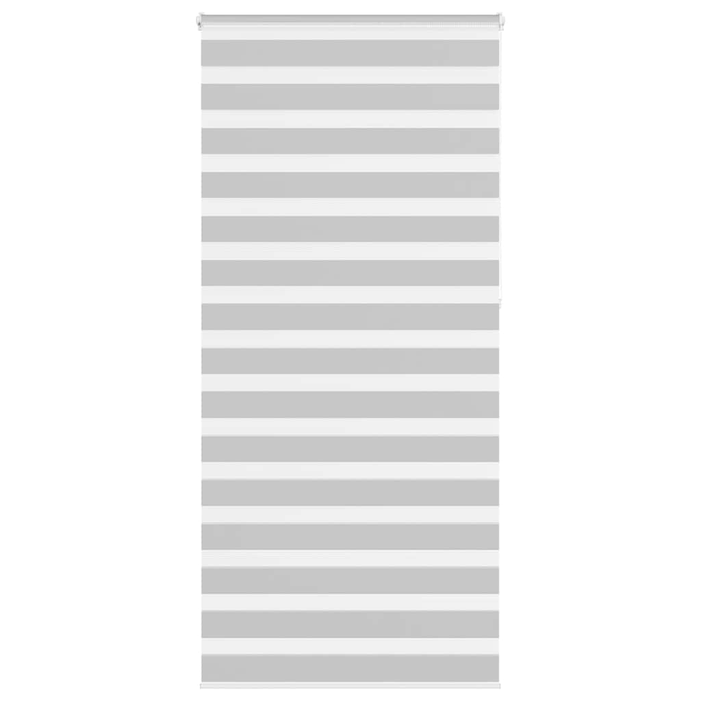Vidaxl Zebra Rouleau aveugle 115x230 cm Largeur de tissu 110,9 cm Gris clair