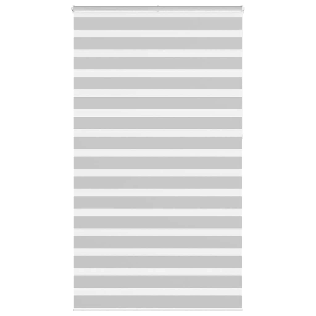 Vidaxl Zebra Rouleau aveugle 130x230 cm Largeur de tissu 125,9 cm Gris clair