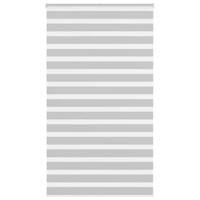 Vidaxl Zebra Rouleau aveugle 130x230 cm Largeur de tissu 125,9 cm Gris clair