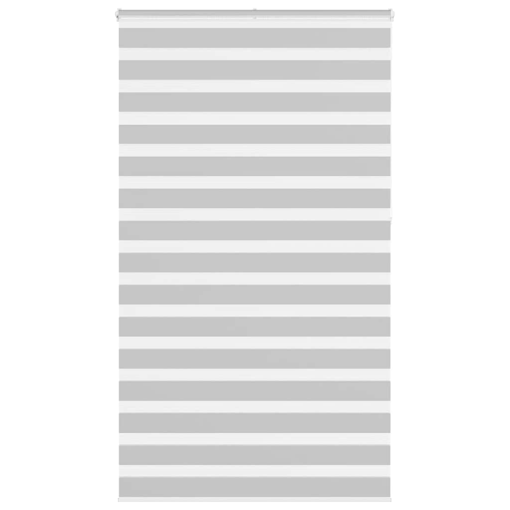 Vidaxl Zebra Rouleau aveugle 135x230 cm Largeur de tissu 130,9 cm Gris clair