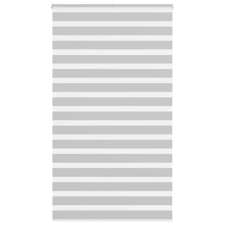 Vidaxl Zebra Rouleau aveugle 135x230 cm Largeur de tissu 130,9 cm Gris clair