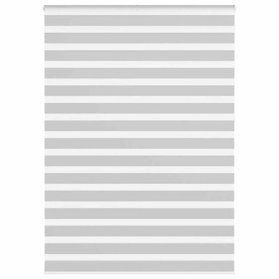 Vidaxl Zebra Rouleau aveugle 155x230 cm Largeur de tissu 150,9 cm gris clair