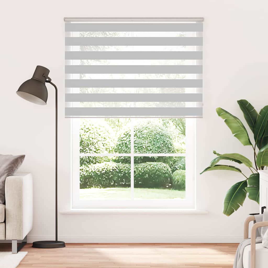 Vidaxl Zebra Rouleau aveugle 160x230 cm Largeur de tissu 155,9 cm Gris clair