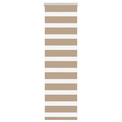 Vidaxl Zebrajalind 40x100 cm Largeur de tissu 35,9 cm Brown de sable en polyester