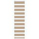 Vidaxl Zebrajalind 40x100 cm Largeur de tissu 35,9 cm Brown de sable en polyester
