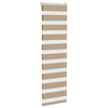 Vidaxl Zebrajalind 40x100 cm Largeur de tissu 35,9 cm Brown de sable en polyester
