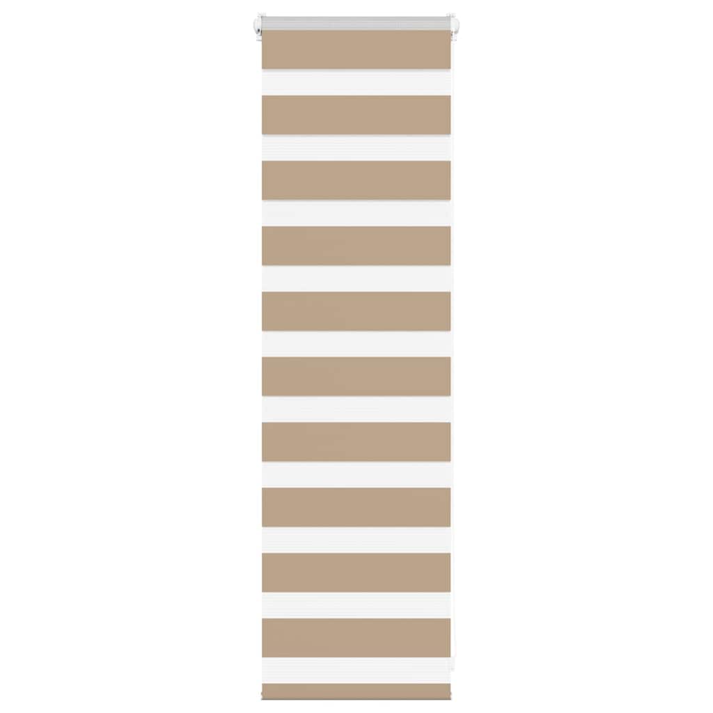 Vidaxl Zebra aveugle 45x100 cm Largeur de poussière 40,9 cm Brown de sable en polyester