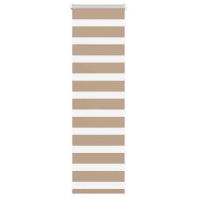Vidaxl Zebra aveugle 45x100 cm Largeur de poussière 40,9 cm Brown de sable en polyester