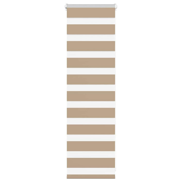 Vidaxl Zebra aveugle 45x100 cm Largeur de poussière 40,9 cm Brown de sable en polyester