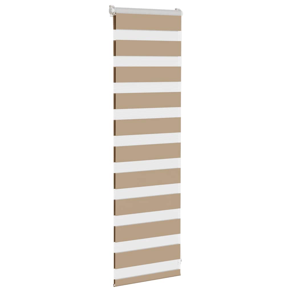 Vidaxl Zebra aveugle 45x100 cm Largeur de poussière 40,9 cm Brown de sable en polyester