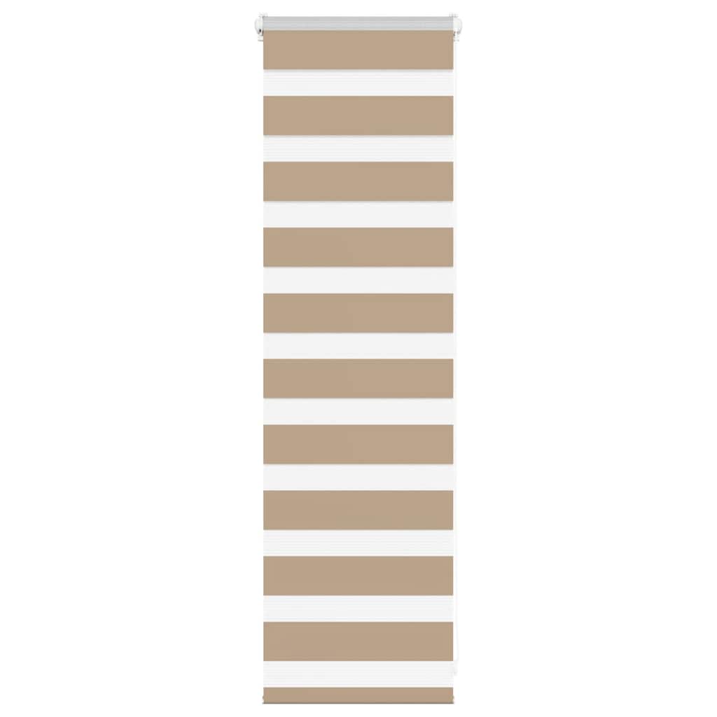 Vidaxl Zebra aveugle 50x100 cm Largeur de poussière 45,9 cm Brown de sable en polyester