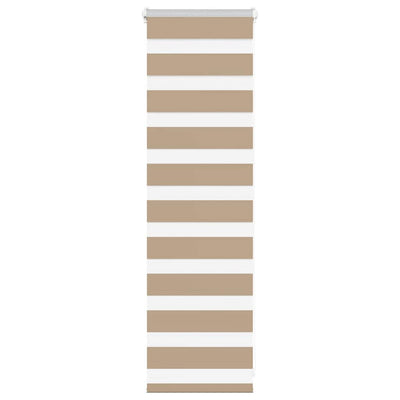 Vidaxl Zebra aveugle 50x100 cm Largeur de poussière 45,9 cm Brown de sable en polyester