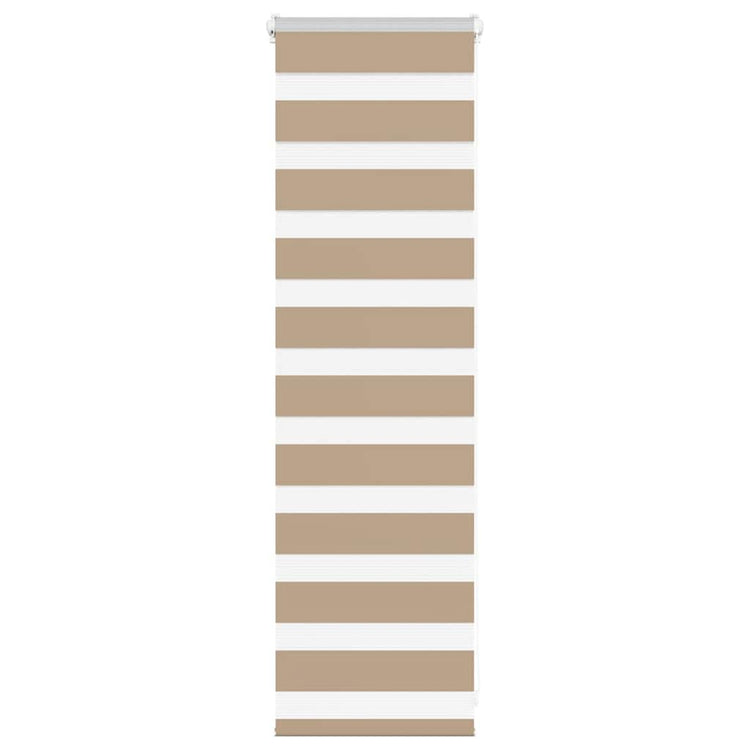 Vidaxl Zebra aveugle 50x100 cm Largeur de poussière 45,9 cm Brown de sable en polyester