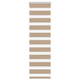 Vidaxl Zebra aveugle 50x100 cm Largeur de poussière 45,9 cm Brown de sable en polyester