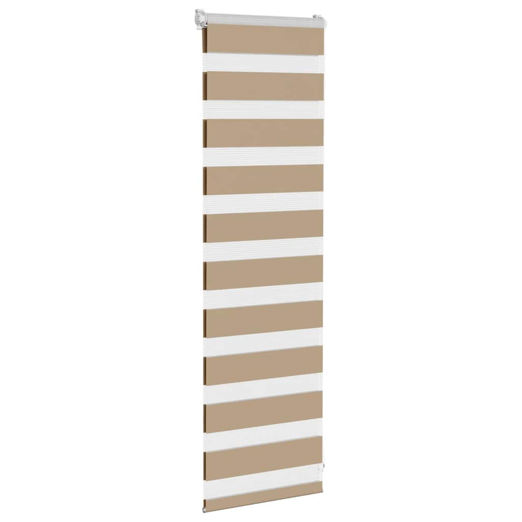 Vidaxl Zebra aveugle 50x100 cm Largeur de poussière 45,9 cm Brown de sable en polyester